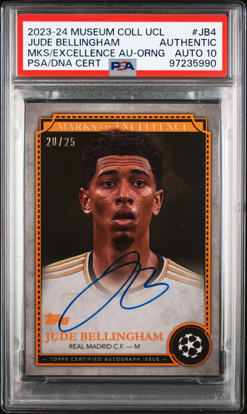 Jude Bellingham · Topps Museum Collection UEFA Champions League Marks Of Excellence Autographs, front