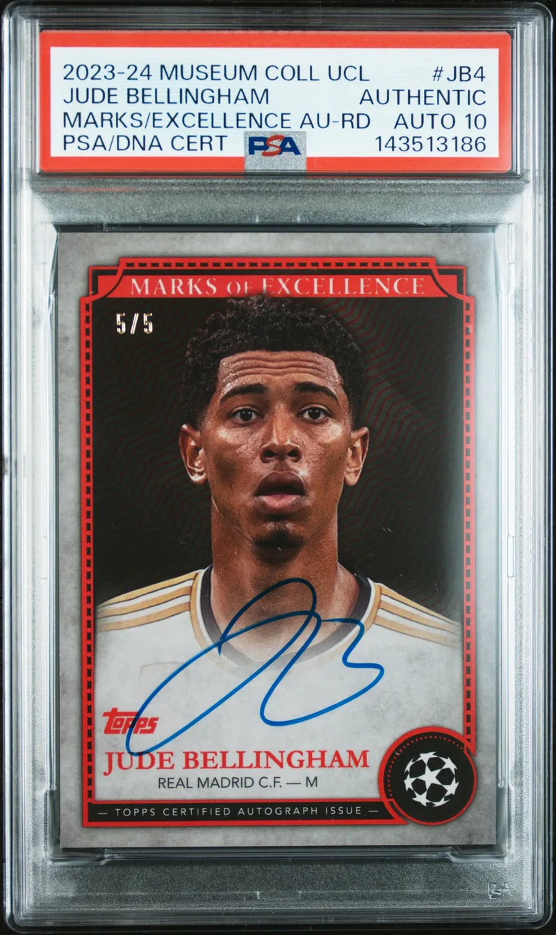 Jude Bellingham · Topps Museum Collection UEFA Champions League Marks Of Excellence Autographs, front