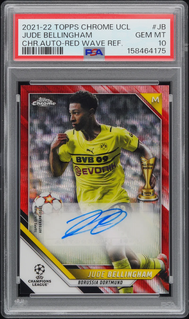 Jude Bellingham · Topps Chrome UEFA Champions League Chrome Autographs, front