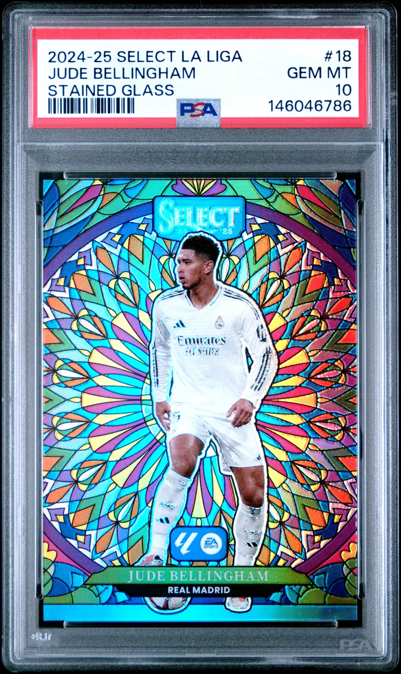 Jude Bellingham Panini Select La Liga Stained Glass, front