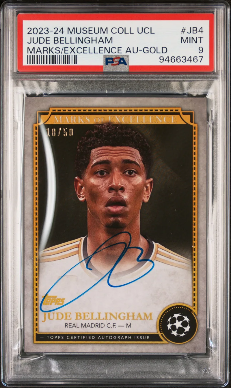 Jude Bellingham · Topps Museum Collection UEFA Champions League Marks Of Excellence Autographs, front